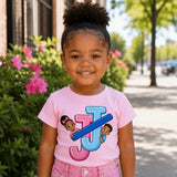 Jack and Jill Interlocking J Logo Tee - Toddler