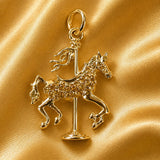 Gold Carrousels Horse Charm