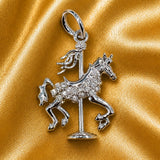 Silver Carrousels Horse Charm