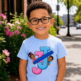 Jack and Jill Interlocking J Logo Tee - Toddler