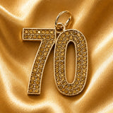Gold 70th Anniversary Carrousels Charm