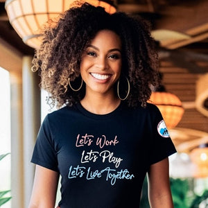 Jack and Jill Let's Work Let's Play Short Sleeve Tee