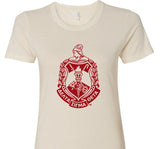 Delta Sigma Theta Red Glitter Crest Tee