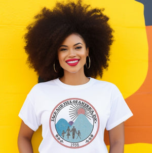 Jack and Jill Color Rhinestone Logo Short Sleeve Tee