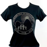 Jack and Jill Clear Rhinestone Logo Short Sleeve Tee